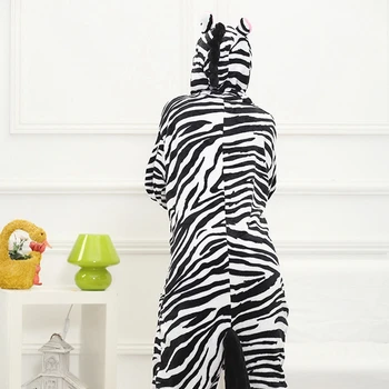 Šilta Pižama Vaikams Gyvūnų Onsies Flanelė Vaikų Sleepwear Zebra pižama Mergaitėms Berniukai Pižamą Cosplay