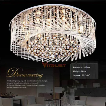 Šiuolaikinės Kristalų LED Lubų Lempos Japonija Stiliaus Kambarį Žibintai LED Kristalų Lempos, Miegamojo Lempa Paukščio Lizdą Dizaino Žibintai