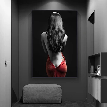 Šiuolaikinės Sexy Nude Moterų Sienos Menas, Plakatų ir grafikos Drobės Tapybos Paveikslas Nuotraukos Kambarį Namų Dekoro Neįrėminti Cuadros