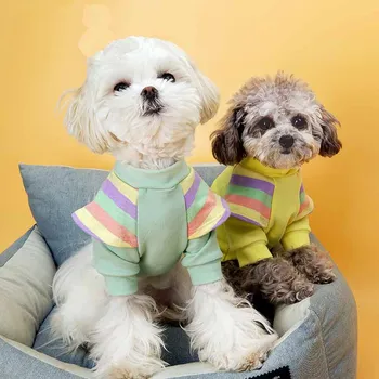 Šunų drabužius nauja katė drabužių, vilnos susiuvimo mažas plaukioja rankovėmis megztinis pet drabužiai Bichon Jorkšyro mažų šunų pet drabužiai
