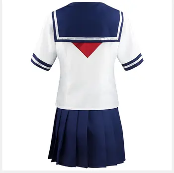 Žaidimas Yandere Simuliatorius Cosplay Kostiumų Ayano Aishi Vienodas Yandere Chan JK Mokyklos Vienodos Moterų Apranga Kostiumas Sailor T-shirt+Sijonas