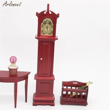 1:12 Lėlių Namelio Baldai Miniatiūrinės Medinės Laikrodis Kambarį Apsimesti Žaisti Žaislas Žaidimo Kambarį Žaislų Dekoravimo, Lėlių Namų Žaislas