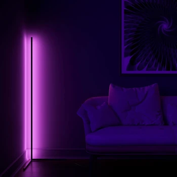 1.4 m Stovi Kampe LED Aplinkos Lempos, Grindų Lempos, Miegamojo Kambarį Juosta RGB Tamsos Nuotolinio Valdymo Atmosferą Naktį Šviesos