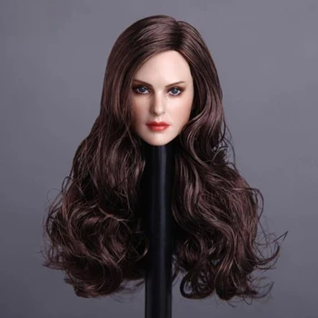1/6 masto moterų galvos skulptūra moteris ilgi šviesūs plaukai Galvos Drožyba seksuali jauna mergina headplay 12 cm, PH VH kūno veiksmų pav.