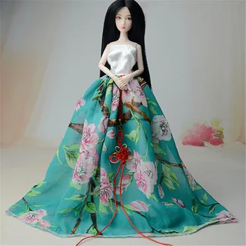 1 Set Tradicinės Kinų Dinastijos Princesė Suknelė Lėlės Drabužiai Elegantiškas Lėlės Suknelė Rinkinys