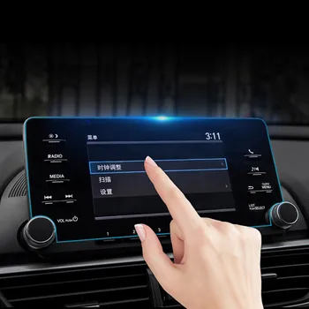 10 Honda Accord 2018 2019 Prietaisų skydelis navigacijos ekrano grūdintas apsauginės plėvelės automobilio kontrolės GPS ekranas lipdukai