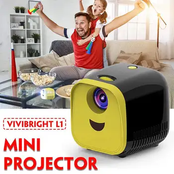 1000 Liumenų L1 Originalus Mini Projektorius palaiko Full HD1080P Nešiojamų Namų Kino Projektoriai HDMI, USB Media Grotuvas Vaikų Dovanų