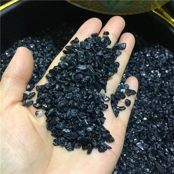 100g Natūralus Juodas Schorl Jet Akmens Uolienų Turmalino Kristalų Kvarco Mineralų Pavyzdys Žuvų Bakas Sodo Vazonas Apdailos Akmenys