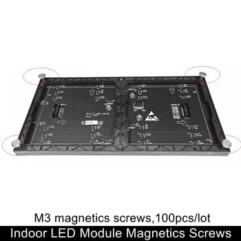100vnt/daug M3 Patalpų M4 Magnetinio Lauko Varžtai SMD LED Modulis Stulpelio Panelė