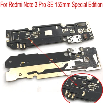 10VNT Už Xiaomi Redmi 3 Pastaba Pro SE 152mm Specialusis Leidimas USB Įkrovimo lizdas Micro Dock Jungties Kištuką Valdybos Flex Kabelis