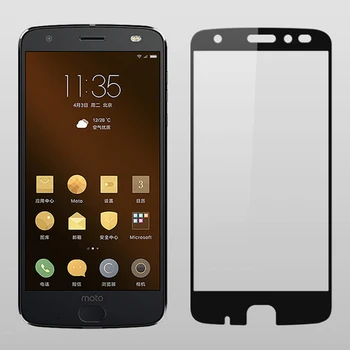 10vnt/daug 3D Grūdintas Stiklas Motorola Moto Z2 Jėga, Pilnas draudimas 9H Apsauginės plėvelės Ekrano apsaugos Moto Z2 Jėga