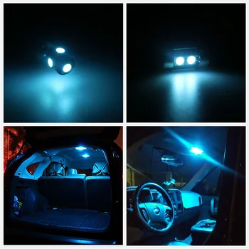 12pcs Balta Canbus Automobilio LED Lemputės Interjero Paketas Rinkinys 1998-2003, Lexus ES300 Žemėlapis Dome Durų Licencijos numerio apšvietimo Lemputės
