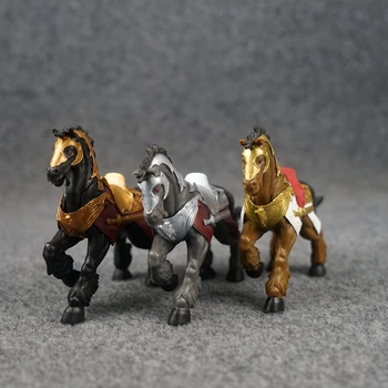 14~17cm dydžio Vidurnakčio žirgas, Drakonas Mount veiksmų skaičius, lėlės vaikams kolekciją internete žaidimas mūšis karo žirgas-arklys žaislas