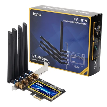 1750Mbps Fenvi T919 PCIe WiFi Kortelės Adapterį BCM94360CD MacOS Hackintosh 