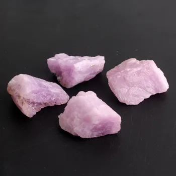 1PC Natūralių Violetinė Kunzite Kristalų Krito Akmuo Grubus Spodumene akmenys Roko Kvarco Mineralų Pavyzdys Gydymo Reiki Dekoras