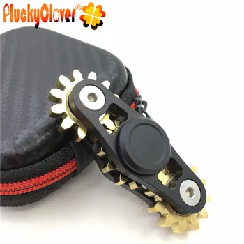 1pc Pavarų Suktuko Fidget Spiner juokingas Žaislas Metalo EDC Gyro Autizmo ADHD Anti Stresas Vertus Suktuko Įrankių Fidget Suktuko Piršto Fing