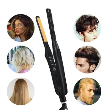 2 in 1 Mini Professional Hair Curler Plaukų ištiesinimo priemonės Butas Geležies Plaukų Tiesinimo Gofruotosios Geležies Plaukų garbanojimo Žnyplės Stilius Įrankis