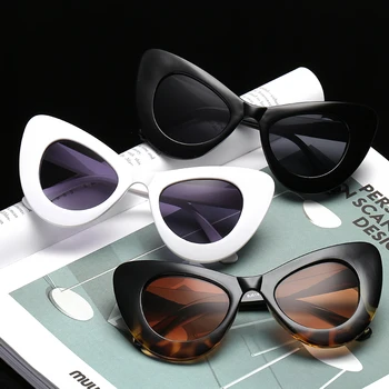 2018 m. naujas didelis sunglass langelį, katės akis, saulės akinių mados sunglass drugelis rėmeliai, saulės akiniai, spalvinga gatvės kulka akinius