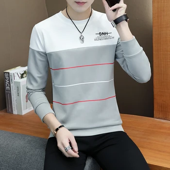2019 Naujas Long Sleeve T-shirt Paaugliams Rudenį vyriški drabužiai 23 spalvas, M-3XL XXXL