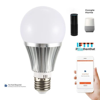 2019 Naujas Nekilnojamojo galia 18W Super Šviesus Smart LED Lemputės E26/E27/B22 RGB Tamsos WiFi Balso Contro Energijos Alexa 