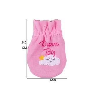 2019 Unisex Berniukų, Mergaičių, Kūdikių Skrybėlės, Galvos Apdangalai, Pirštinės Medvilnės, Baltos Spalvos Naujagimio Įrengtas Berniukas Miegą Miegoti Cute Baby Girl Accessories