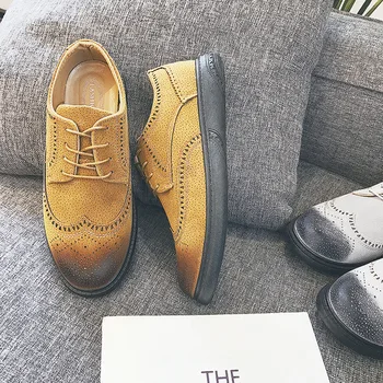 2019 m. rudenį nauji vyriški laisvalaikio bateliai Britų Bullock vyriški batai laukinių banga batų mados batai