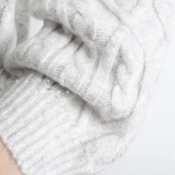 2020 M. Rudens Žiemos Moterų Megztinis Ilgomis Rankovėmis Atsitiktinis Šiltas Trikotažas Moterų Vintage Megztinis Viršūnes Office Lady Streetwear Traukti Femme
