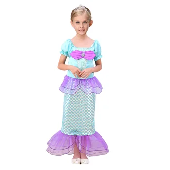 2020 Užsakymą Little Mermaid Dress Vaikų Cosplay Vaikams, Kūdikių, Mergaičių Suknelės Miega Mados Šalis Princesė Plaukimas Drabužiai