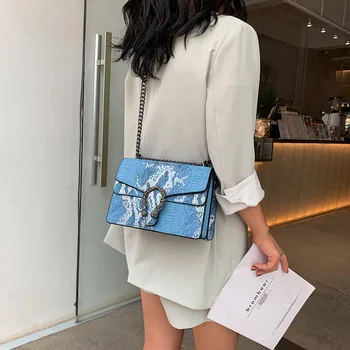 2020 m., naujų vieno peties maišas lady PU medžiagos prabanga metalo sagtis apversti prekės dizaineris metalo dirželis atsitiktinis suknelė krepšys