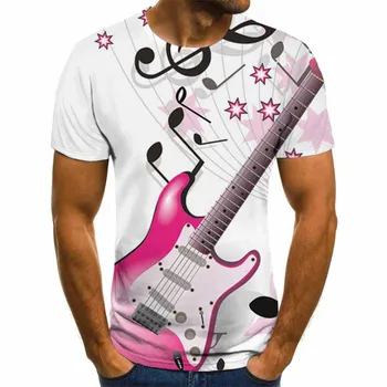 2020 metų Vasaros vyriški Sportiniai marškinėliai Muzikos trumpomis rankovėmis T-shirt Pažymi, fitneso T-shirt
