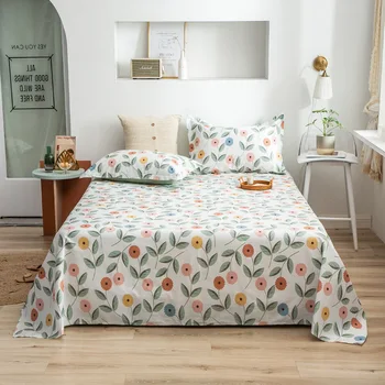 2020 nauja lova padengti medvilnės 12868 butas lapas nustatyti 3pcs/set butas lapas + užvalkalas lovos užvalkalai gėlių lapas sielovados patalyne