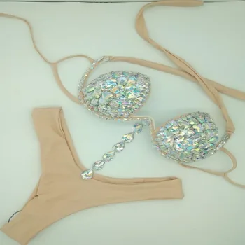 2020 venera atostogų naujausia seksuali bikini komplektas kalnų krištolas maudymosi kostiumėliai, kutai diamond maudymosi kostiumą, vasarą bling akmenys paplūdimio