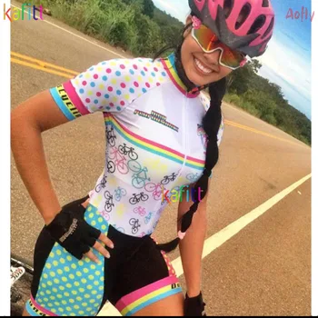 2021 Moterų XAMA PRO Cycling Triatlonas Skinsuit nustatyti Trumpi Drabužiai Conjunto Feminino Ciclismo Dviračių Džersis Dviračių Jumpsuit