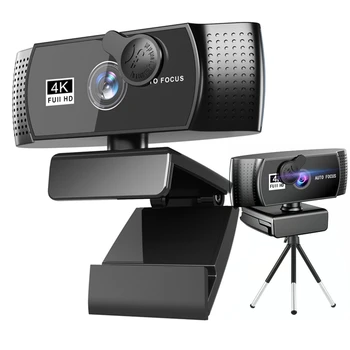 2021 Web Kamera 4K 2K 1080P Kamera, Kompiuteris PC Web Cam Auto Focus Nešiojamas Fotoaparatas Skirtas 