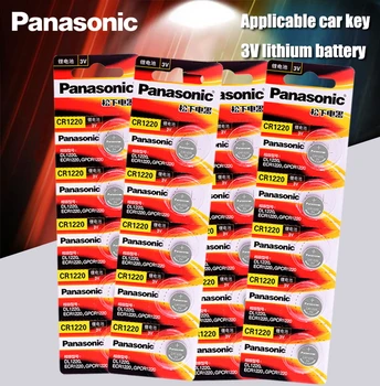 20PCS/DAUG Originalių Panasonic CR1220 Mygtuką Cell Baterijos CR 1220 3V Ličio Monetos Baterija BR1220 DL1220 ECR1220 LM1220