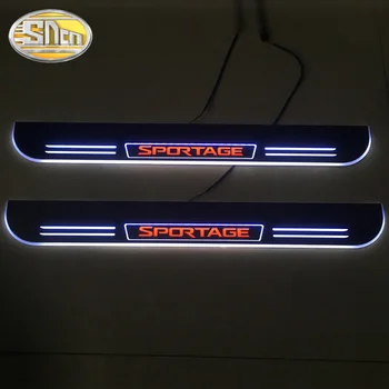 2VNT Akrilo Dinaminis LED Durų Slenksčio Automobilių Nusitrinti Plokštė Pedalo Riba Kelias Sveiki atvykę Šviesos Kia Sportage 2009 - 2020 m.