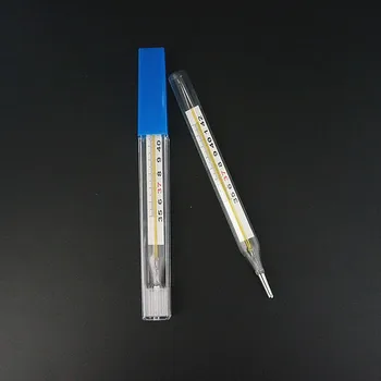 2vnt/Pakuotė Stiklinis termometras medicinos buitiniai gyvsidabrio termometras pagal burnos ir ausų gyvsidabrio stiklo termometras