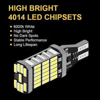 2x T15 W16W LED 4014 Chip Canbus atbulinės šviesos lempa kia rio k2 3 porankiu ceed sportage sorento cerato siela picanto optima k3