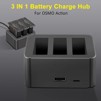 3 1. OSMO VEIKSMŲ Baterijos Įkroviklio TIPAS-C Įėjimo 4.35 V Ličio Baterija Rinkinys DJI OSMO VEIKSMŲ Priedai