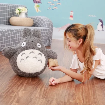 30-70cm kawaii Totoro Pliušiniai Žaislai Japonų stiliaus Studio Ghibli Anime Katinas iškamša Ilgai Mano Kaimynas Pagalvę Vaikams, Lėlės