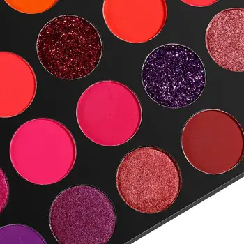 35 Color Eyeshadow Pallete Didmeninės Be Etiketės Makiažo Paletė Rose Pink Eyeshadow Pigmento Privačios Etiketės Produktų Nemokamas Pristatymas