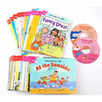 35 Knygas/Set Anksti Educactioal anglų kalbos Skaitymo Paveikslėlių Knygą Baby Vaikų Knygos Istorija (2 Tomas) Su CD
