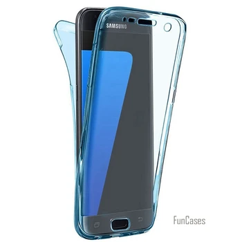 360 Gelio Soft Case For Samsung Galaxy A10 A20 A30 A40 A50 A60 Atveju M10 M20 M30 Atveju TPU viso kūno Padengti A6 A8 + J4 J6 J8 A750 A9