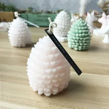 3D Kalėdų Medžio Pušies Kankorėžis Silikono Žvakių Liejimo, Muilo Molio Padaryti 