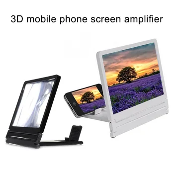 3D Mobilusis Telefonas Ekrano Didintuvai HD Vaizdo Stiprintuvo Išmanųjį telefoną Expander Padidinti Stovėti Vaizdo Didinamojo stiklo Laikiklis Mobiliesiems Nešiojamų