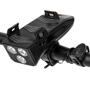 4 In 1 Dviračių Nuoma priekinis žibintas Bike Bicycle Light USB LED Įkrovimo Rinkinys Kalnų Ciklo Priekio Atgal Žibintų Lemputė, Blykstė