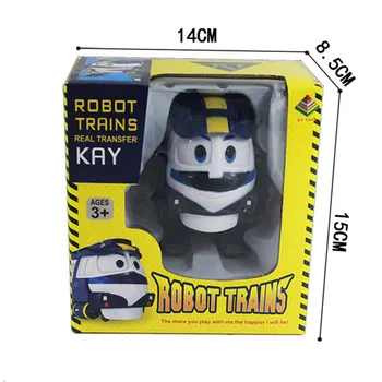 4pcs/set Robotas, Traukiniai, Žaisliniai Transformacijos Kay Alf Modelio Dinaminis Traukinių Šeimos Deformacijos Traukinio Veiksmų Skaičius, Vaikas Dovana