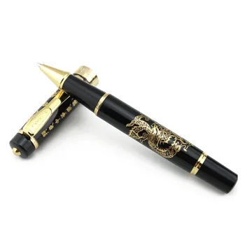 5 VNT LUOSHI tušinukas 818 su Kinijos Drakonas modelio rašiklis - juoda