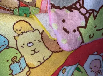 5 Vnt/set Animacinių filmų Japonijos Anime Sumikko Gurashi Stiliaus Vonios Rankšluosčiai Medvilnės Nosinė, Minkštas Veido Washcloth Baby Vaikų Partija Pasisako