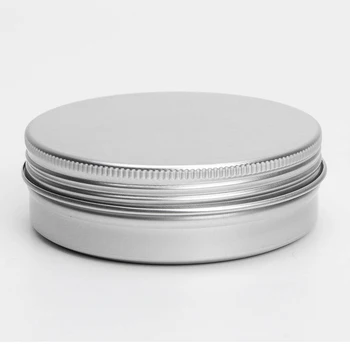 50 x Dulkių kosmetikos konteineris Konteinerio Jar aliuminio lūpų kremas 150 ml užsukamu